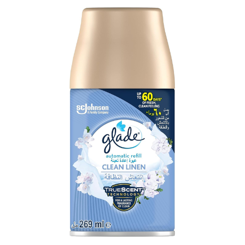 Glade Automatic Spray Refill Clean Linen Air Freshener, For Up To 60 Days Of Aut