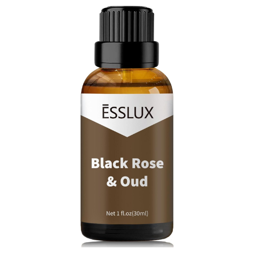ESSLUX Black Rose & Oud Fragrance Oil - Essential Oils for Diffuser, Candle Soap