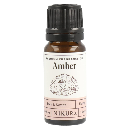 Nikura Amber Fragrance Oil - 10ml | Perfect for Soap Making, Candle Making, Wax 