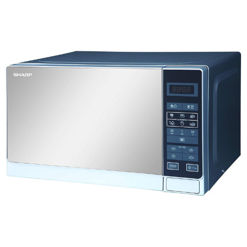 Sharp 20 Liter Digital Solo Microwave, Silver R-20Mt-S With 6 Auto Cooking Menu'
