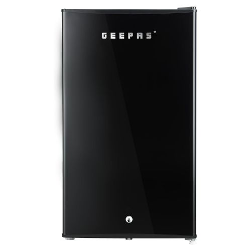Geepas GRF1212BXE Single Door Mini Defrost Refrigerator-| Mini Fridge in Retro D
