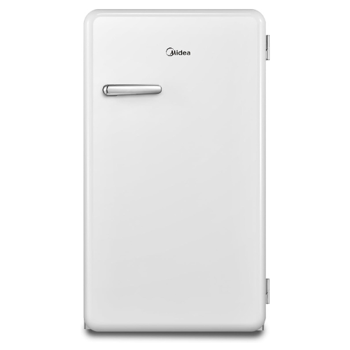 Midea 142L Gross Single Door Retro Style Refrigerator, Compact Size Free Standin