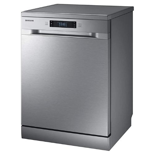 Samsung 6 Programmes 13 Place Settings Free Standing Dishwasher, Silver - Dw60M6