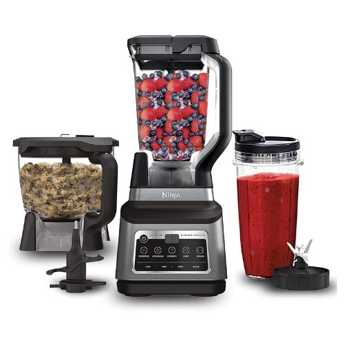 Ninja 3-IN-1 Food Processor, Blender, Auto-iQ Technology, 1200 Watts, Recipe Gui