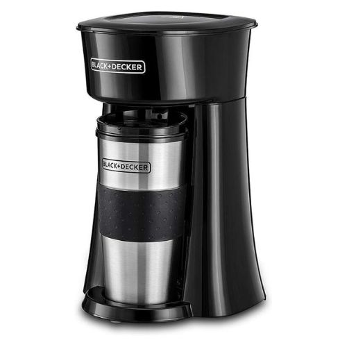 BLACK+DECKER Coffee Machine, 650W, Includes 360ml Travel Mug with Lid, Auto-Off,