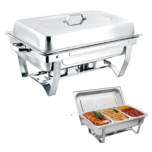 Chafing Dish Buffet Set 11L Catering Server Chafer Food Warmer, Stainless Steel 