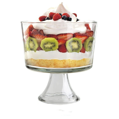 Anchor Hocking Footed Trifle Dish, Clear, 8.75", 77910