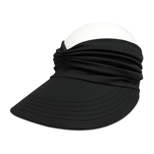 Muryobao Womens Sun Visor Hat Wide Brim Summer UPF 50+ UV Protection Beach Sport