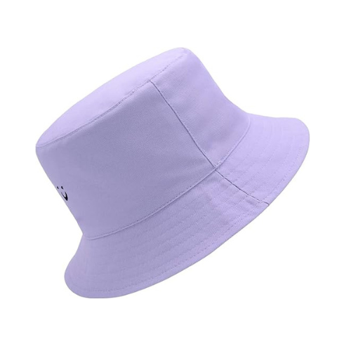 HSYZZY Bucket Hat Unisex 100% Cotton Smile Face Embroidery Reversible Hat Travel