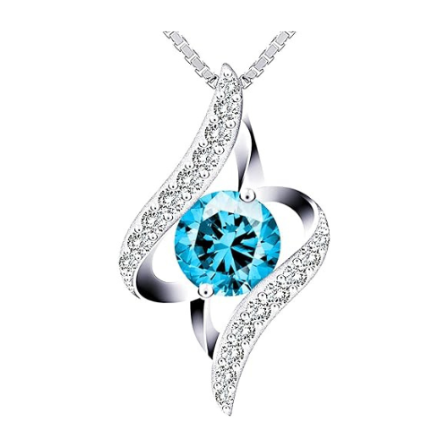 J.Rosée Swarovski Elements 925 Sterling Silver Necklace The Eye Of The Lover For