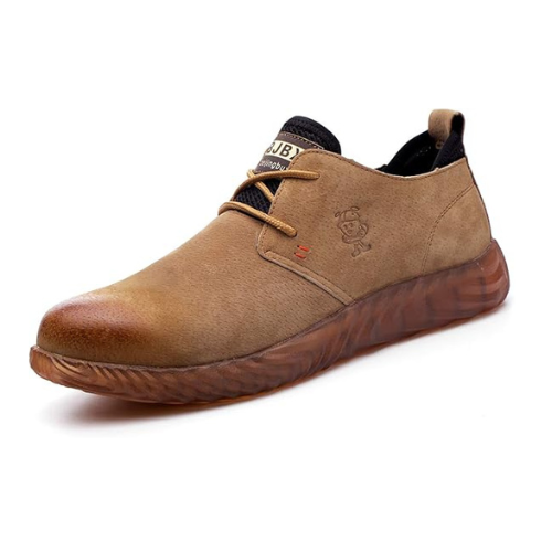 VOLKLAND Men Casual Leather Steel Toe Safety Shoe