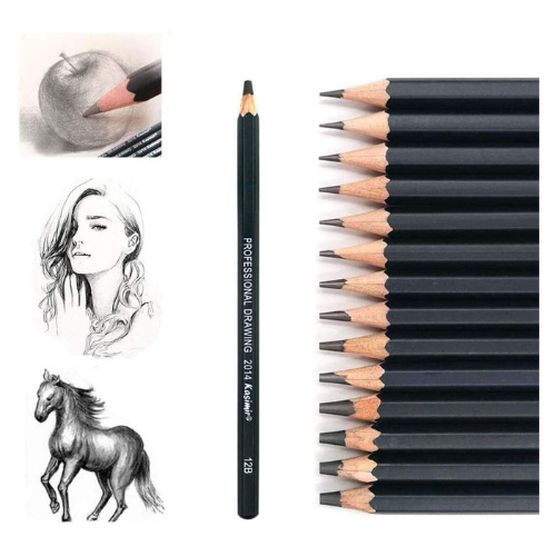 Diagtree Pencils Artist Sketching Set Drawing Pencils Set, 14pcs Sketching Penci