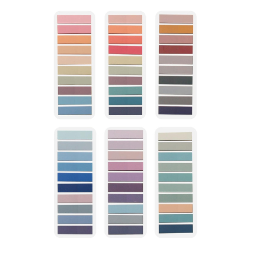 ELII 1200pcs Page Markers,Morandi Sticky Note Tabs Colored Writable and Repositi