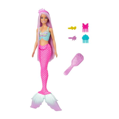 Barbie Mermaid Doll with 7-Inch-Long Fantasy Hair & Accessories for Styling Play