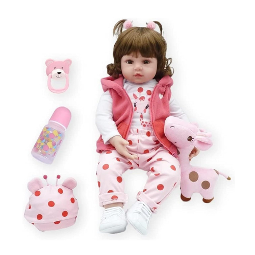 Nano Classic 20 inch Reborn Baby Doll Soft Vinyl Silicone Newborn Baby Doll Girl