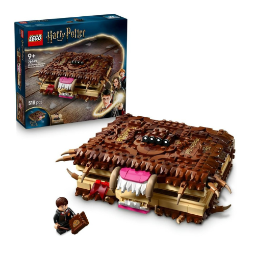 LEGO Harry Potter Chomping Monster Book Of Monsters – Interactive Toy with Pull-