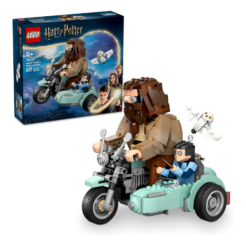 LEGO Harry Potter Hagrid & Harry’s Motorcycle Ride, Movable Brick-Built Motorbik