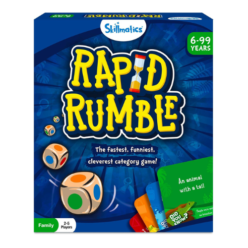 Skillmatics Rapid Rumble - Fast-Paced Board Game for Kids, Teens & Adults, Fun f