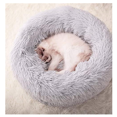 Gavenia Cat Beds for Indoor Cats -20’’x20’’ Washable Donut Cat and Dog Bed,Soft 