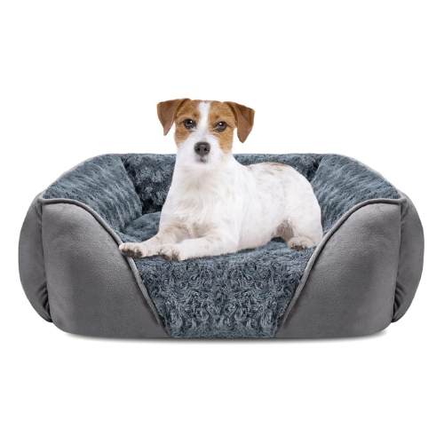 INVENHO Rectangle Dog Bed for Large Medium Small Dogs Machine Washable Sleeping 