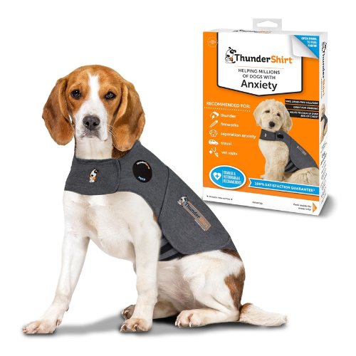 ThunderShirt Classic Dog Anxiety Jacket, Heather Gray, Medium