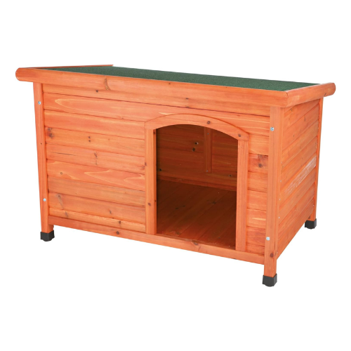 TRIXIE Small natura Classic Outdoor Dog House, Weatherproof Finish, Elevated Flo