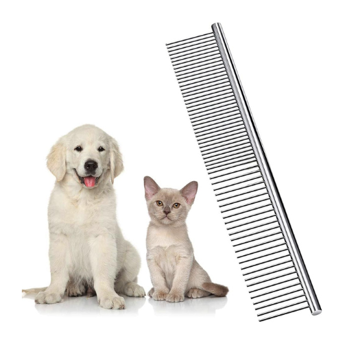 Dog Combs for Grooming, Metal Cat Comb for Removing Tangles and Knots, Professio