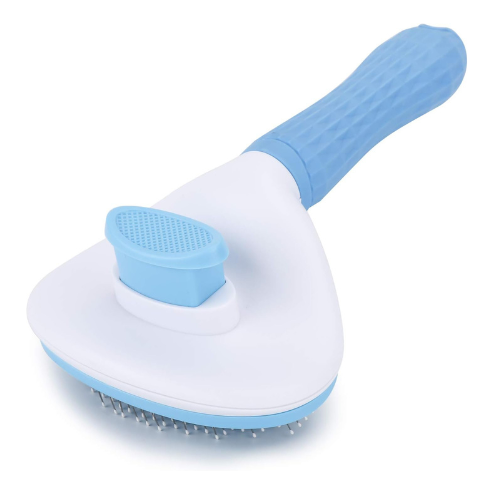 Depets Self Cleaning Slicker Brush, Dog Cat Bunny Pet Grooming Shedding Brush - 