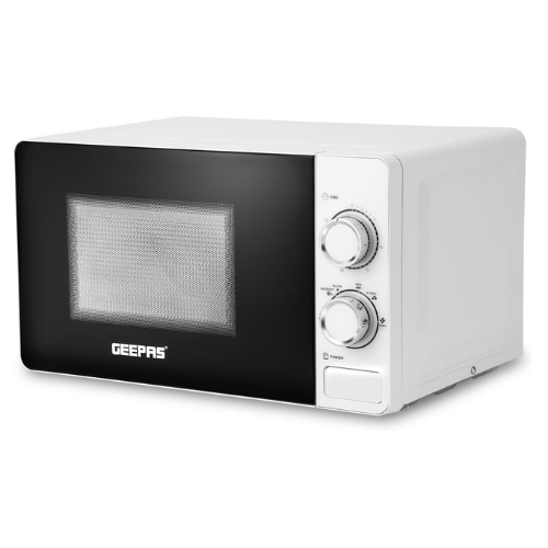 Geepas 20L Microwave Oven - 1100W Solo Microwave Oven with 5 Power Levels - Rehe