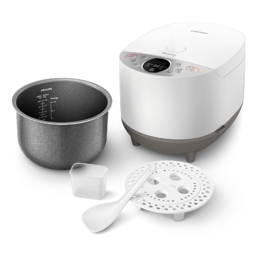 Philips Digital Rice Cooker - with Smart 3D heating, 1.8L, Automatic keep warm f
