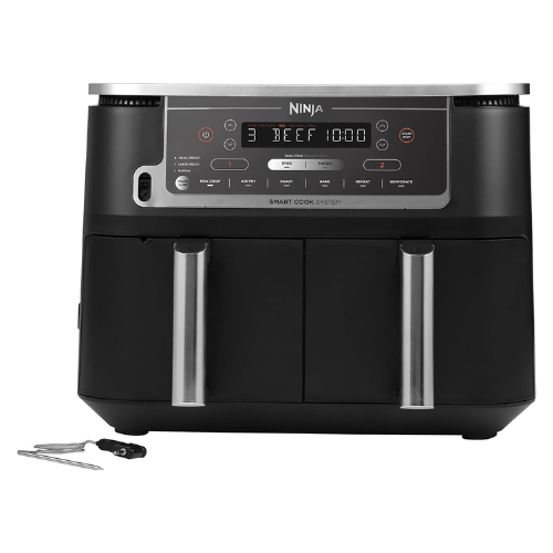 Ninja Foodi MAX Dual Zone Air Fryer [AF451UK] Smart Cook System, 9.5L, 2 Drawers