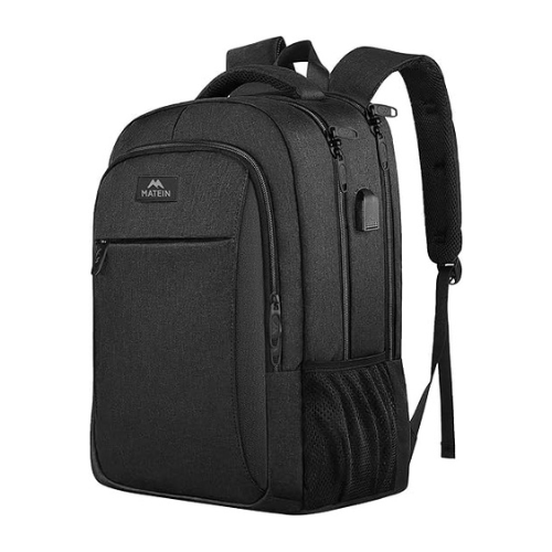 MATEIN Laptop Backpack for Men Women,Water Resistant Travel Bag with USB Chargin