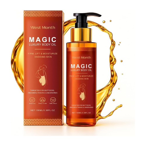 Nigwedete Magic Body Oil | Vitamin Massage Oil for Glowing Skin | with Jojoba, C