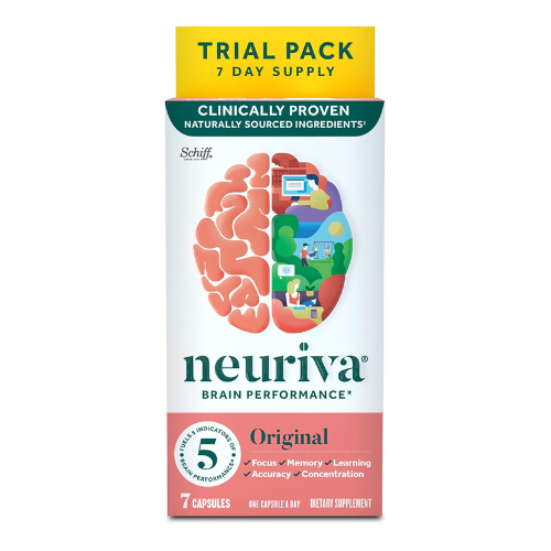 NEURIVA Brain Support Supplement - Original (7 count in a bottle), Helps Support