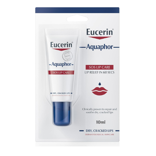 Eucerin Aquaphor SOS Lip Repair Lip Balm, Immediate 60-Seconds Lip Care and Reli
