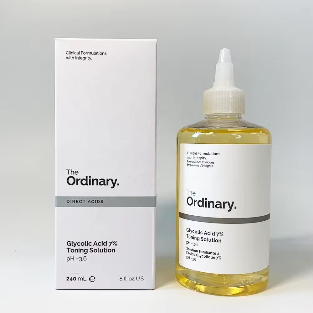 The Ordinary Glycolic Acid 7% Toning Solution, 240ml, 1 Piece, Pore Treatment, S