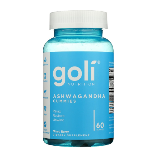 Goli Nutrition Ashwagandha Gummies Mixed Berry Dietary Supplement, 60 Gummies جو