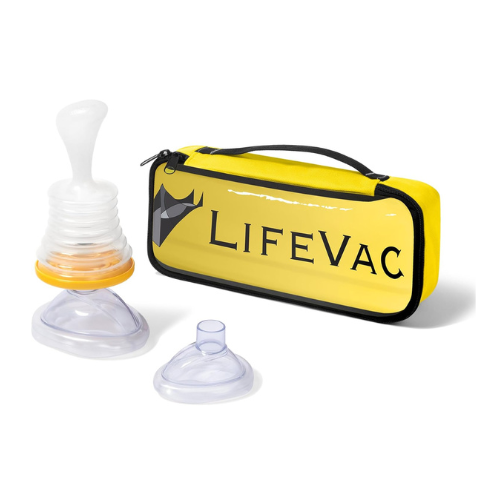 LifeVac Yellow Travel Kit - First Aid Kit, Portable Airway Suction Device | Anti