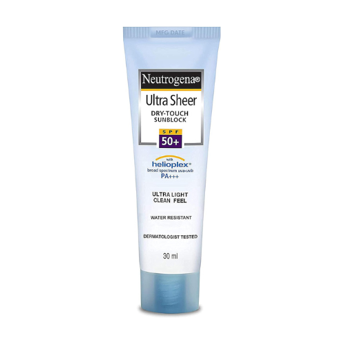 Neutrogena Ultra Sheer Sunscreen SPF 50+ | Broad Spectrum UVA/UVB | Blue light p