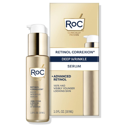 RoC Retinol Correxion Deep Wrinkle Facial Serum, Anti-Wrinkle Treatment Made wit