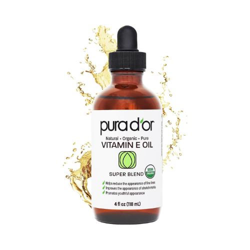 PURA D'OR Organic Vitamin E Oil (4oz)