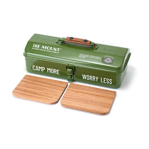 Moheso Outdoor Tools Storage Box Portable Camping Picnic Hand Box Metal Tools St