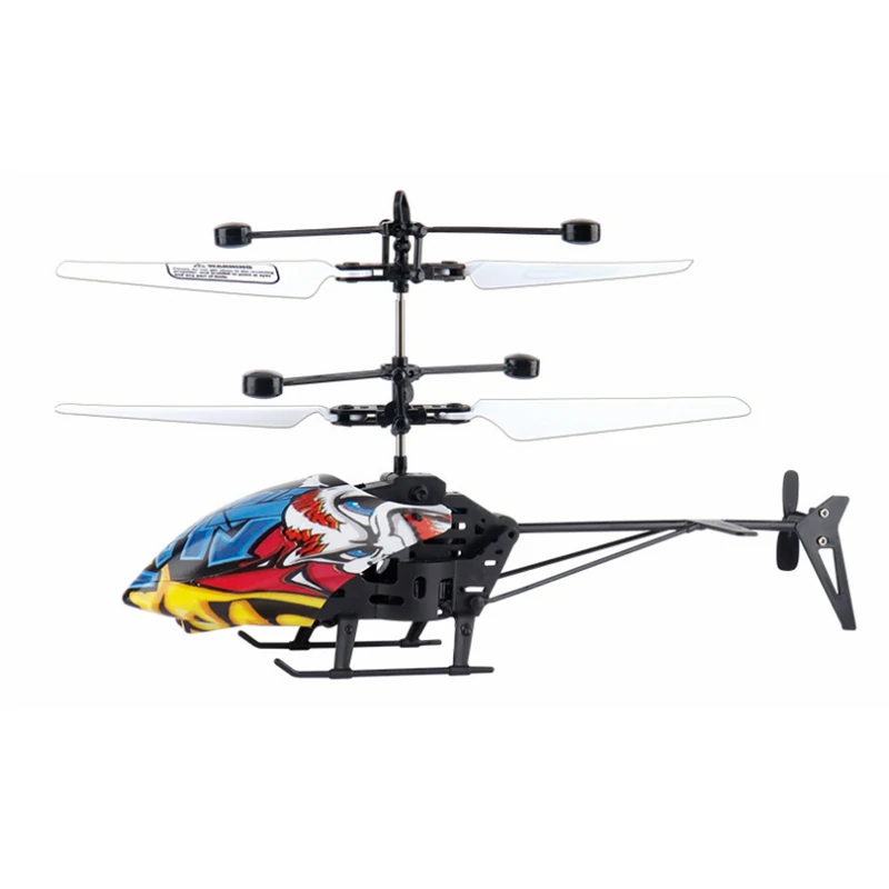 2.5CH Camouflage Graffiti USB Charging Electric Light RC Helicopter RTF - Graffi banner 1