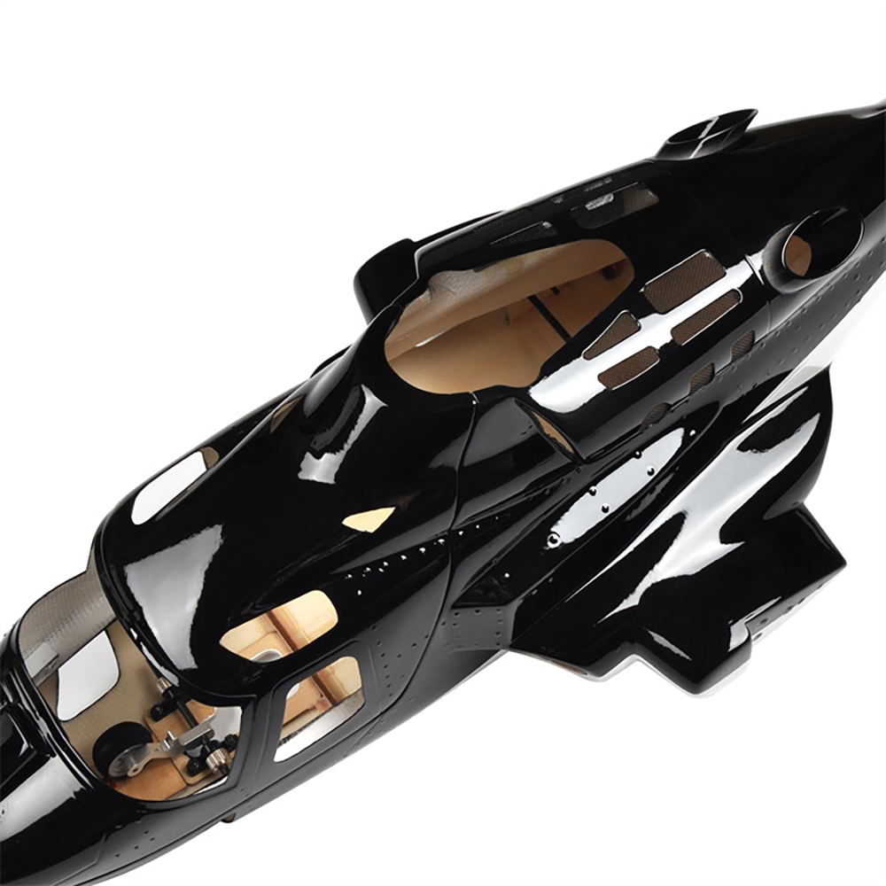 Airwolf RC Helicopter Fuselage for 450 Class RC Helicopter - Black banner 1