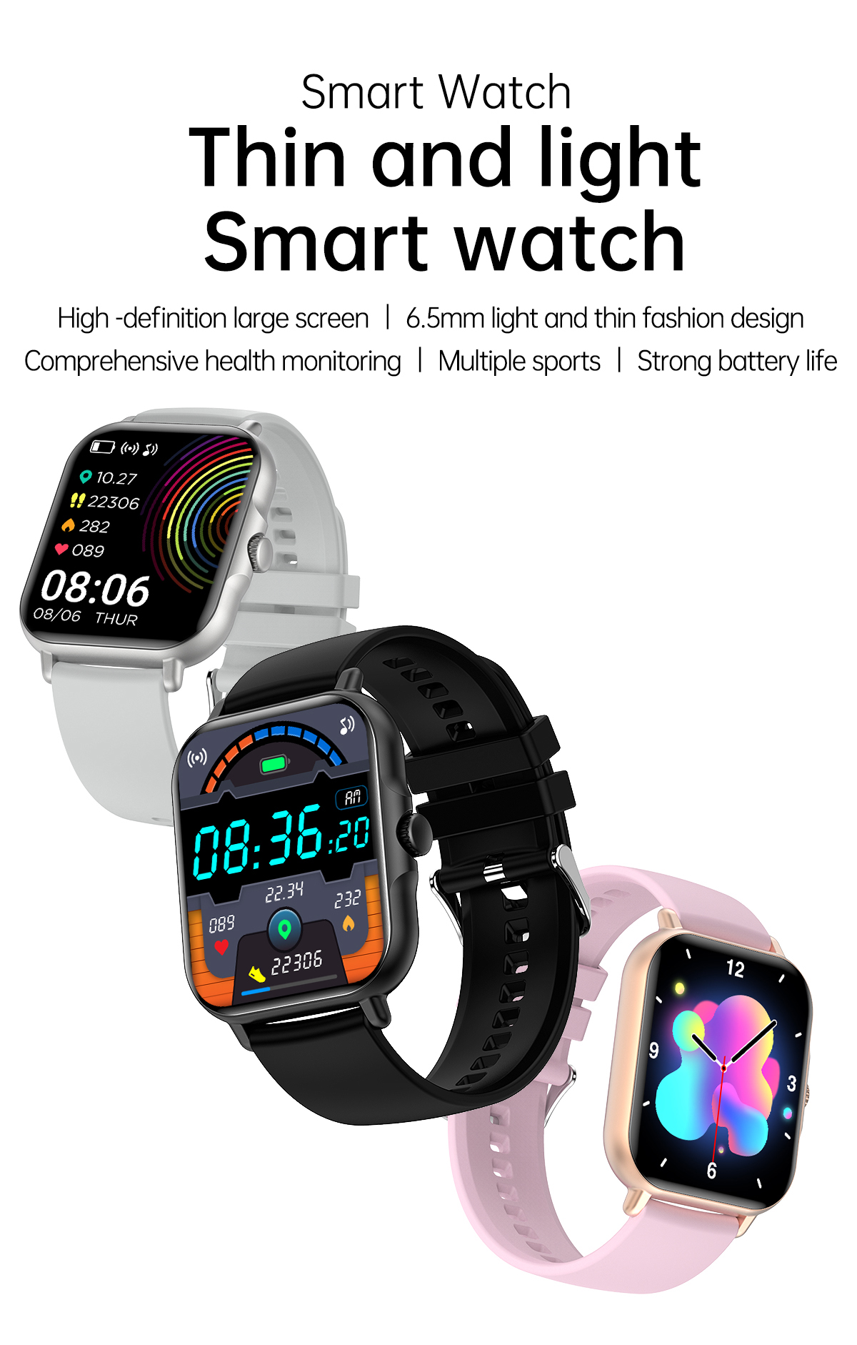 H15Plus Smart Watch - 1.83" HD Screen, Bluetooth Calls, Heart Rate & Blood Press banner 1