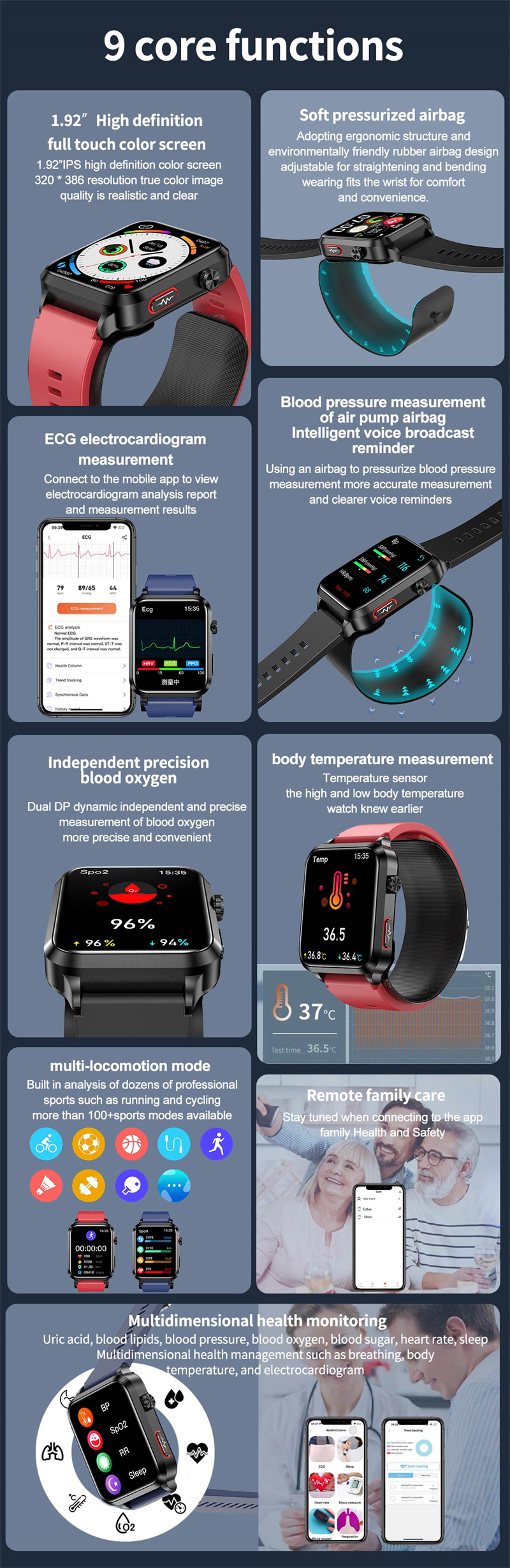 S11 Smart Watch - 1.92" HD Screen, ECG, Blood Glucose & Lipid Measurement, AI Me banner 1