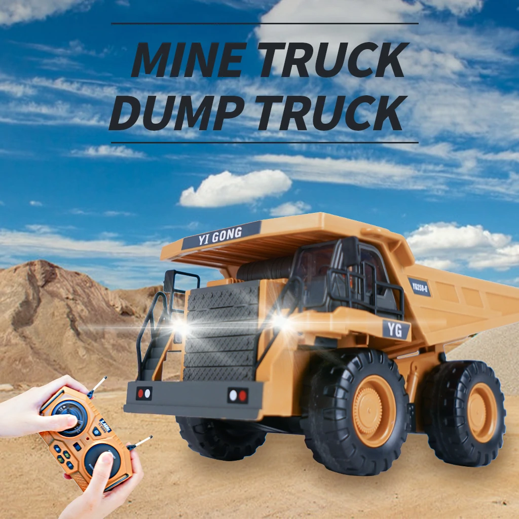 1048 RC Dump Truck 1/24 2.4GHz 9CH RC Car Construction Truck Engineering 40min P banner 1