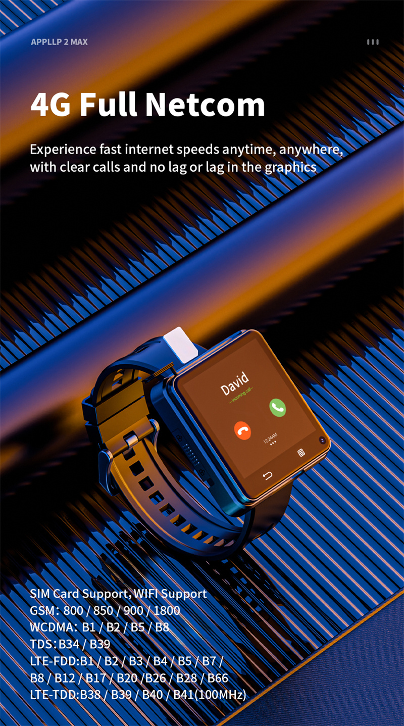 LOKMAT APPLLP 2 MAX Smart Watch - 2.64" HD, 4G Android, Detachable, GPS, Dual Ca banner 1