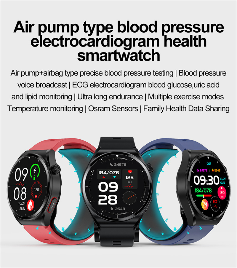 S22 Smart Watch - 1.39" HD, Air Pump & Airbag, ECG, Glucose & Lipid Monitoring, banner 1
