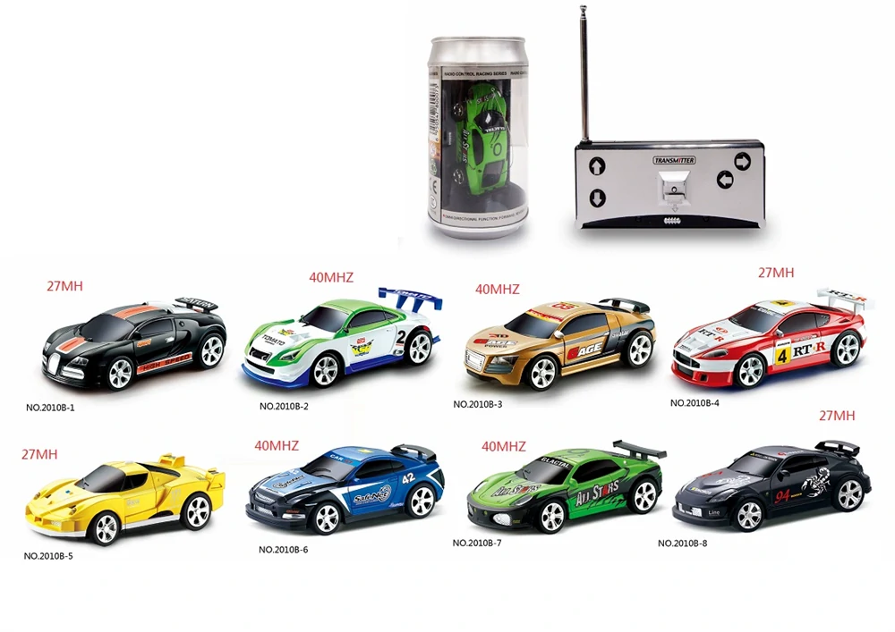 1/58 27MHZ/40MHZ 4CH Electric Mini RC Car w/ LED Light Radio Remote Control Raci banner 2